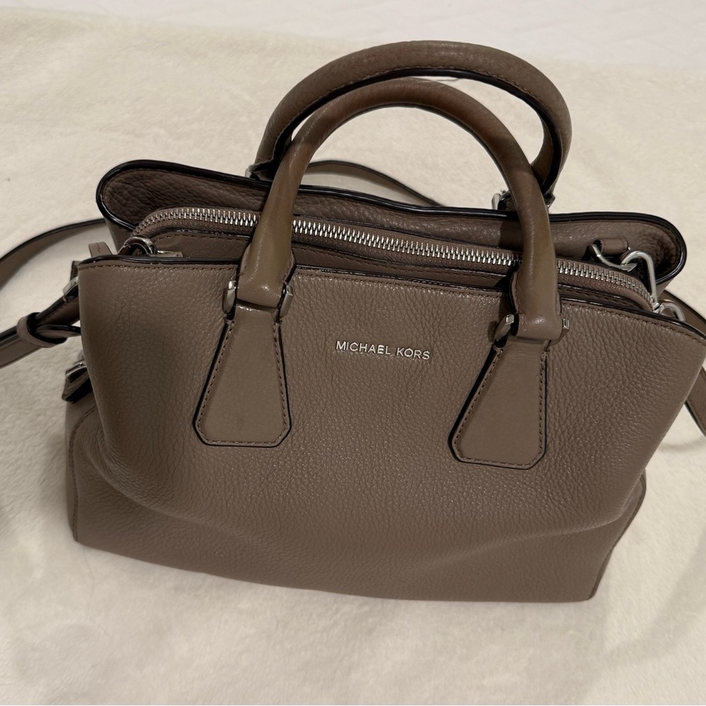 Michael Kors Taupe Crossbody Bag